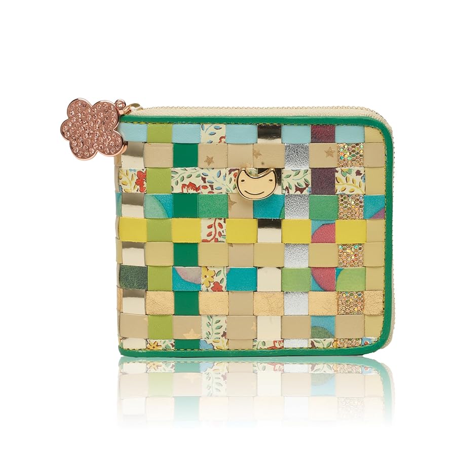 【新品未使用・タグ箱付き】ツモリチサト エポネコメッシュ 2つ折り財布 がま口 エポネコメッシュ ラウンドファスナー2つ折り財布 / tsumori